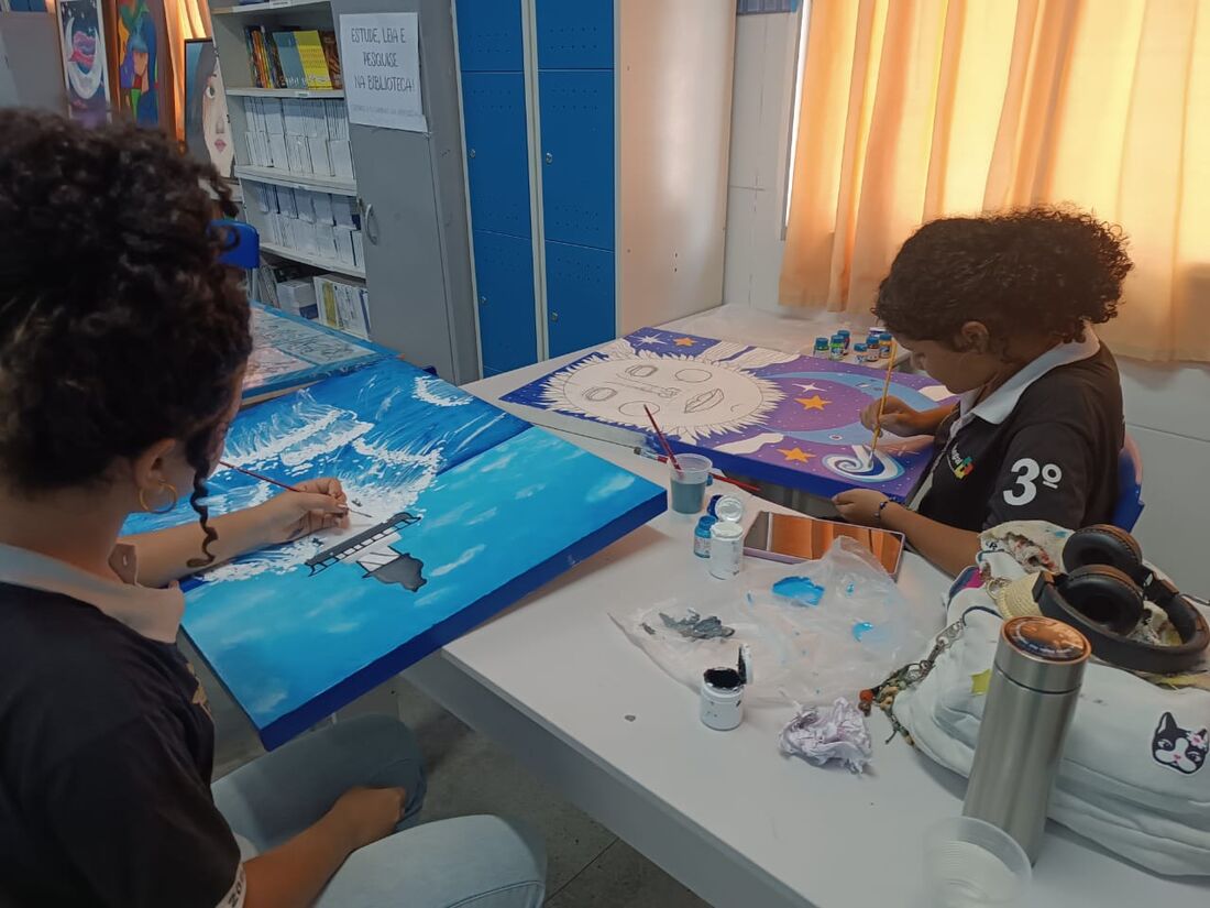Exposição Pintando na Biblioteca chega a sua nona edição em Glória do Goitá