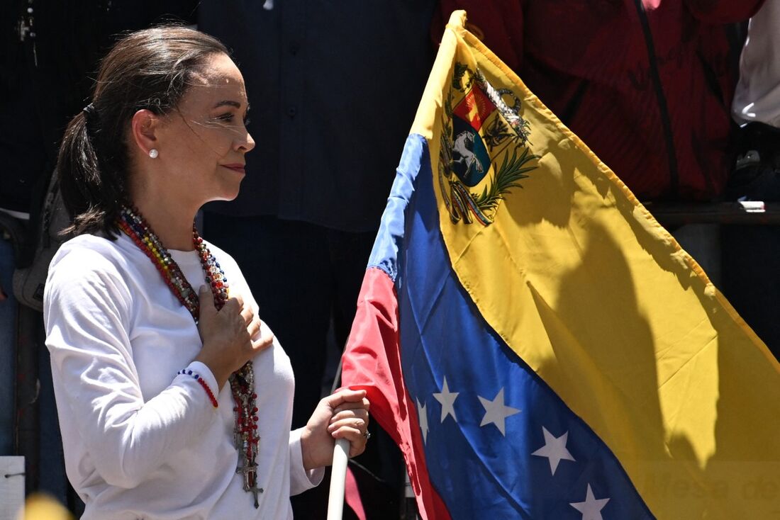 María Corina Machado, líder da oposição na Venezuela