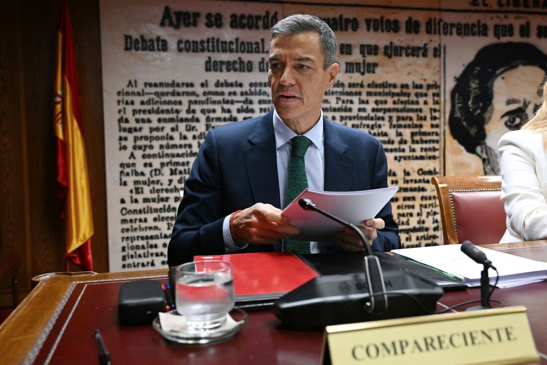 Sánchez enfrenta interrogatório tenso no Senado espanhol por escândalo de corrupção