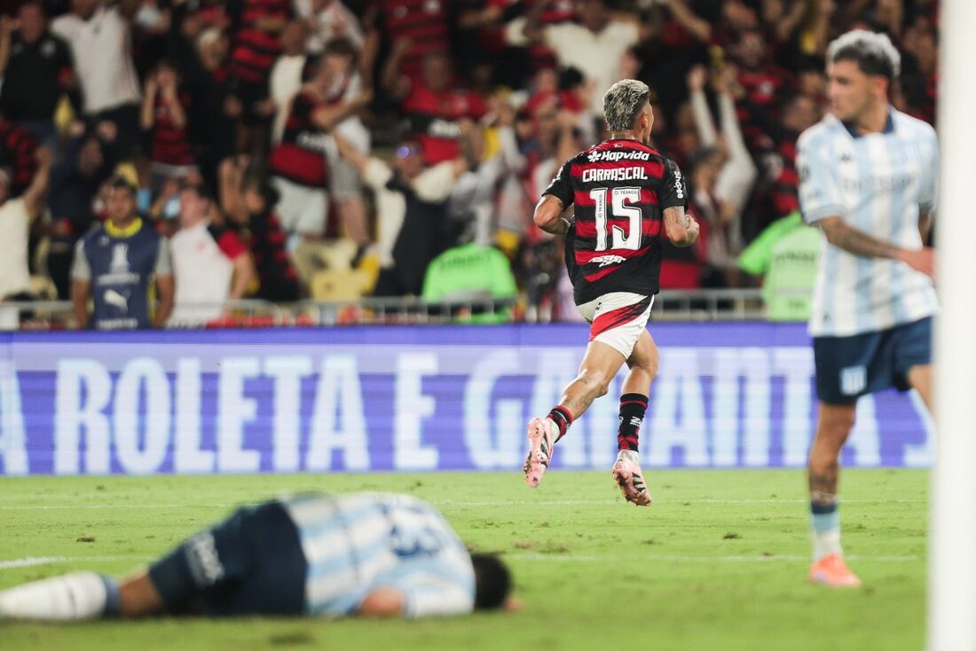Carrascal marcou o gol da vitória do Flamengo