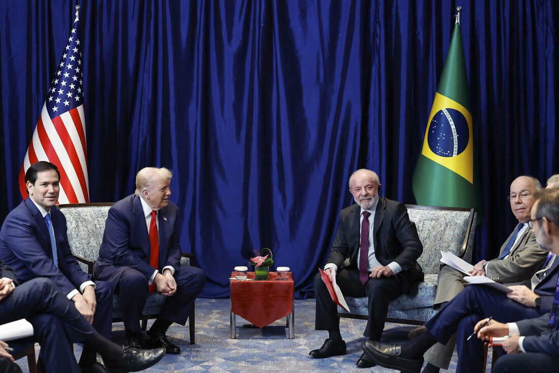 Presidente da República, Luiz Inácio Lula da Silva, durante Encontro com o Presidente dos Estados Unidos, Donald Trump