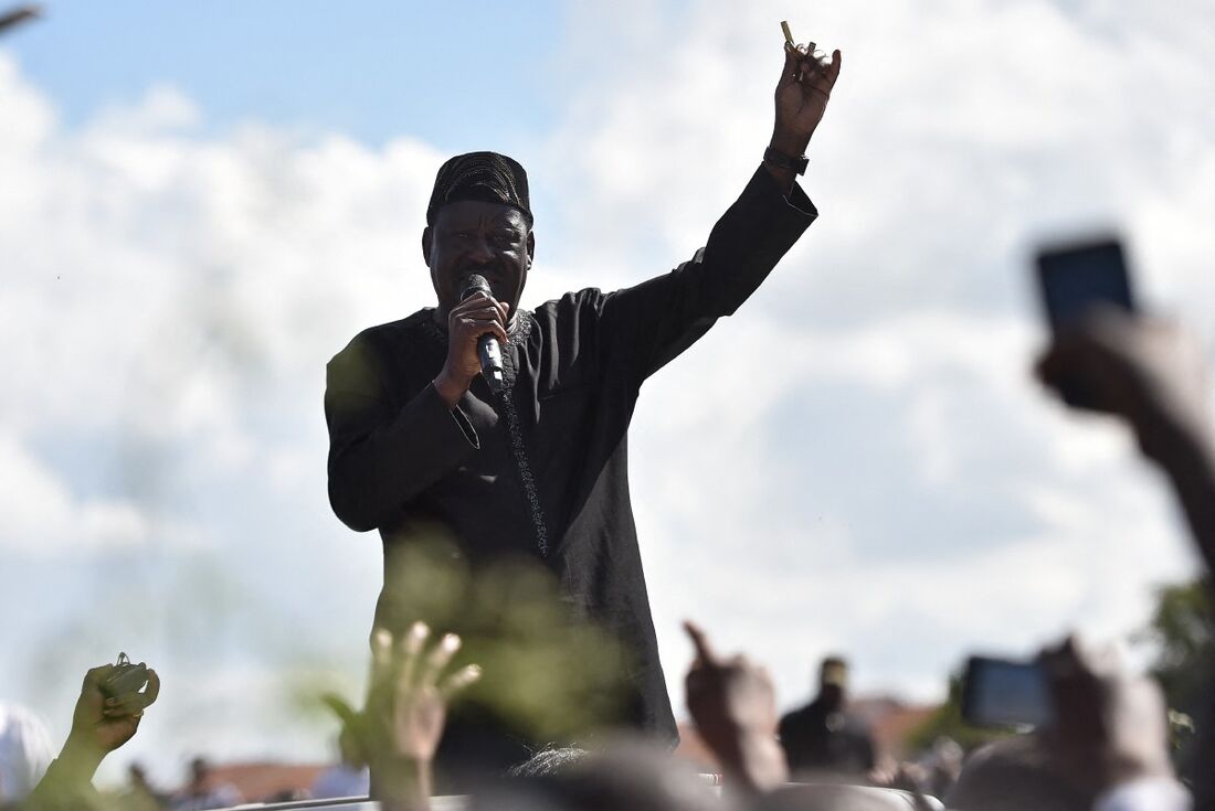 Raila Odinga, líder da oposição do Quênia