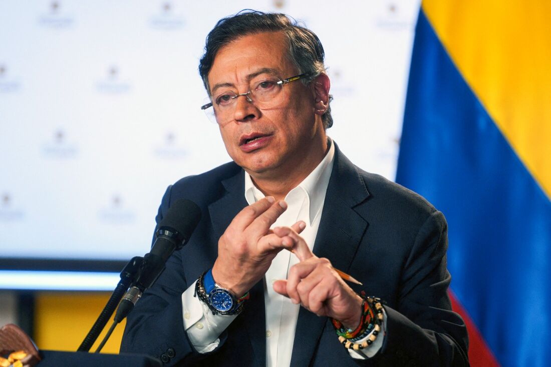 O presidente colombiano, Gustavo Petro