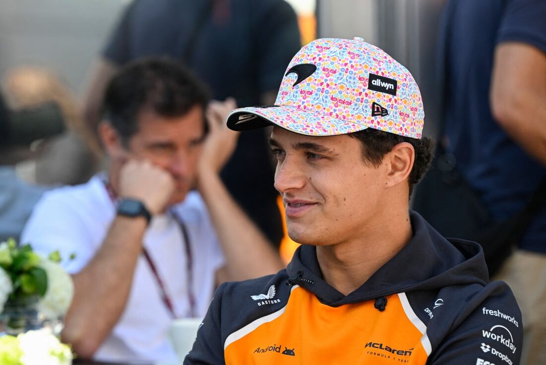 Lando Norris, da McLaren, liderou o terceiro treino livre do GP do México