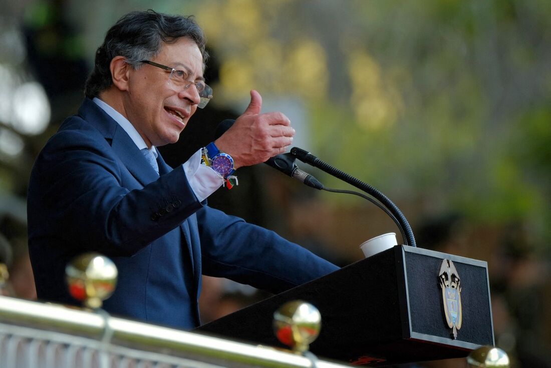 O presidente da Colômbia, Gustavo Petro