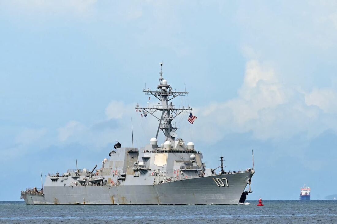 USS Gravely chegou a Trinidad e Tobago neste domingo (26)