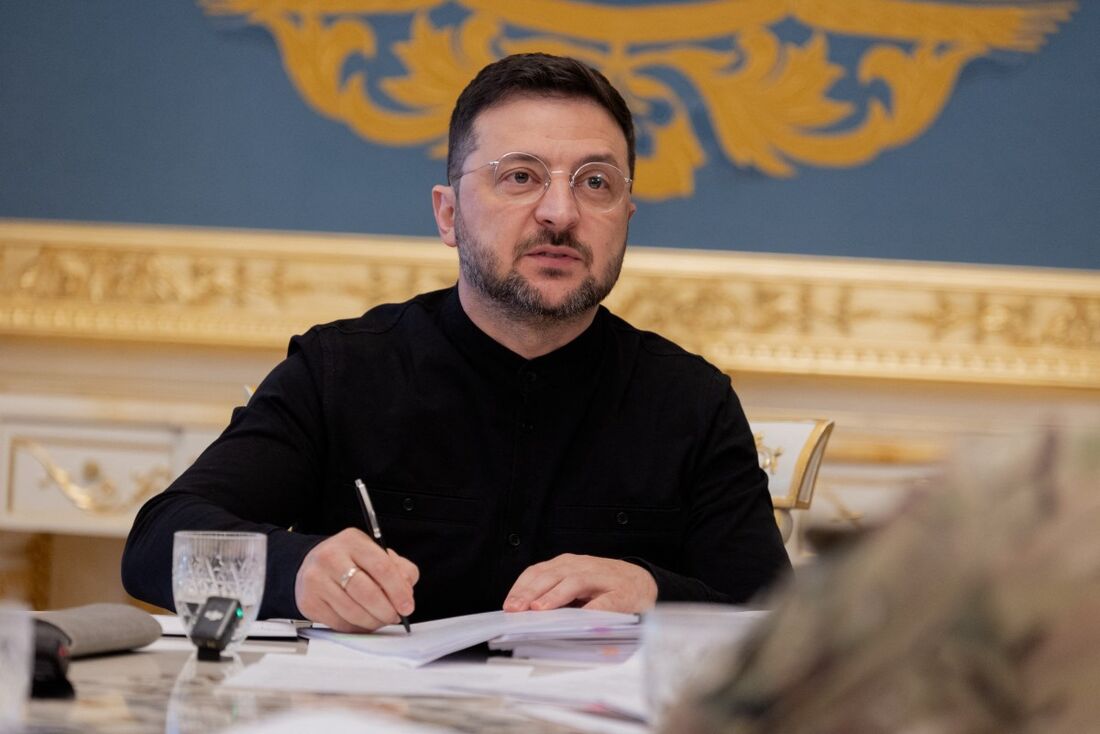 O presidente ucraniano, Volodimir Zelensky