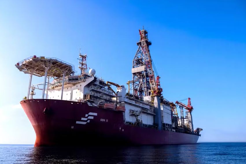 Sonda NS-42 (ODN-II), usada pela Petrobras em simulação na Bacia Foz do Amazonas, na Margem Equatorial