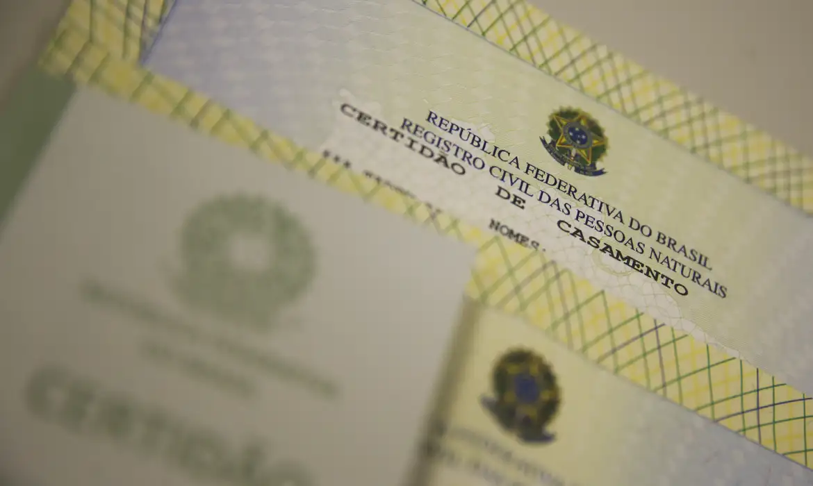 Certidão de casamento