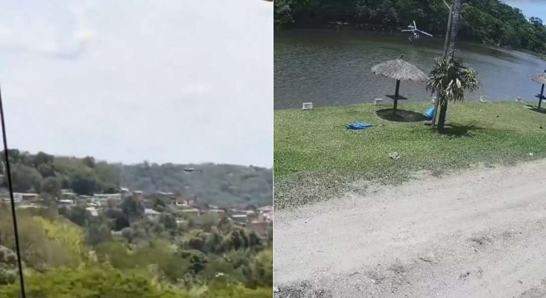 Helicóptero caiu na cidade de São Roque, no interior paulista