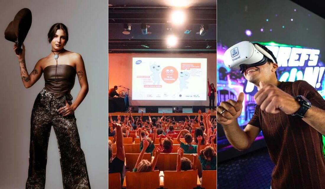 Ana Castela, Tô no Cineminha e Rec'n'Play estão entre as atrações do fim de semana