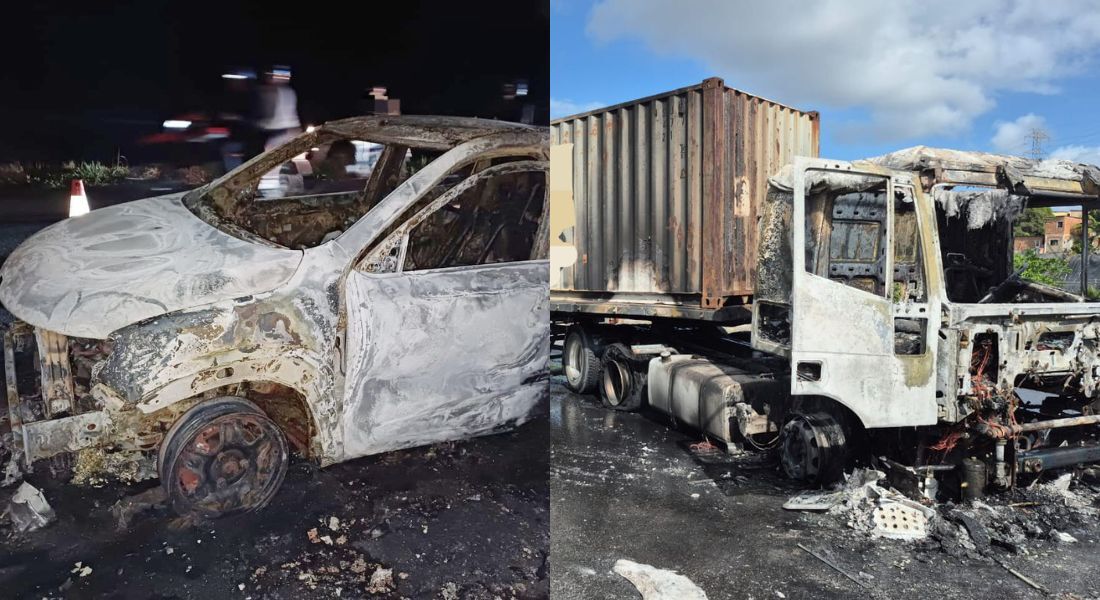 Corpo de Bombeiros foi acionado e conseguiu contar as chamas