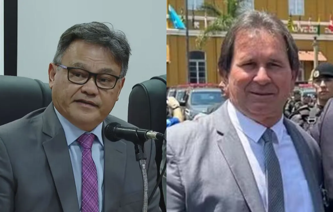 O promotor de Justiça Lincoln Gakiya, da região de Presidente Prudente, no interior de São Paulo, e o diretor de presídios Roberto Medina