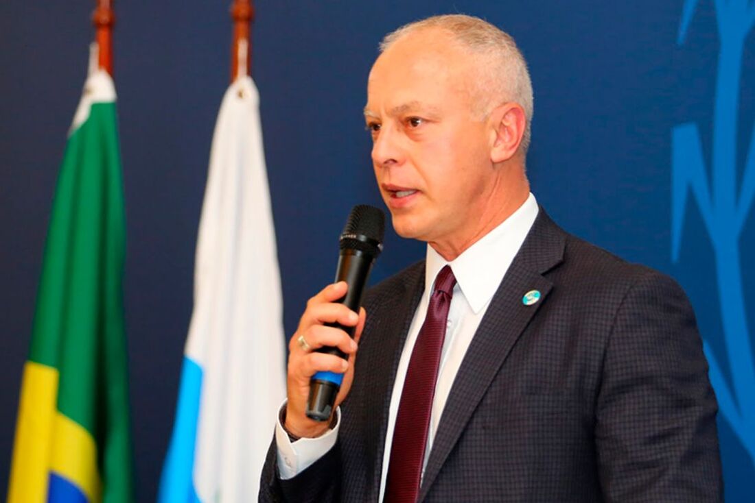 O secretário da Segurança Pública do Rio de Janeiro, Victor Santos