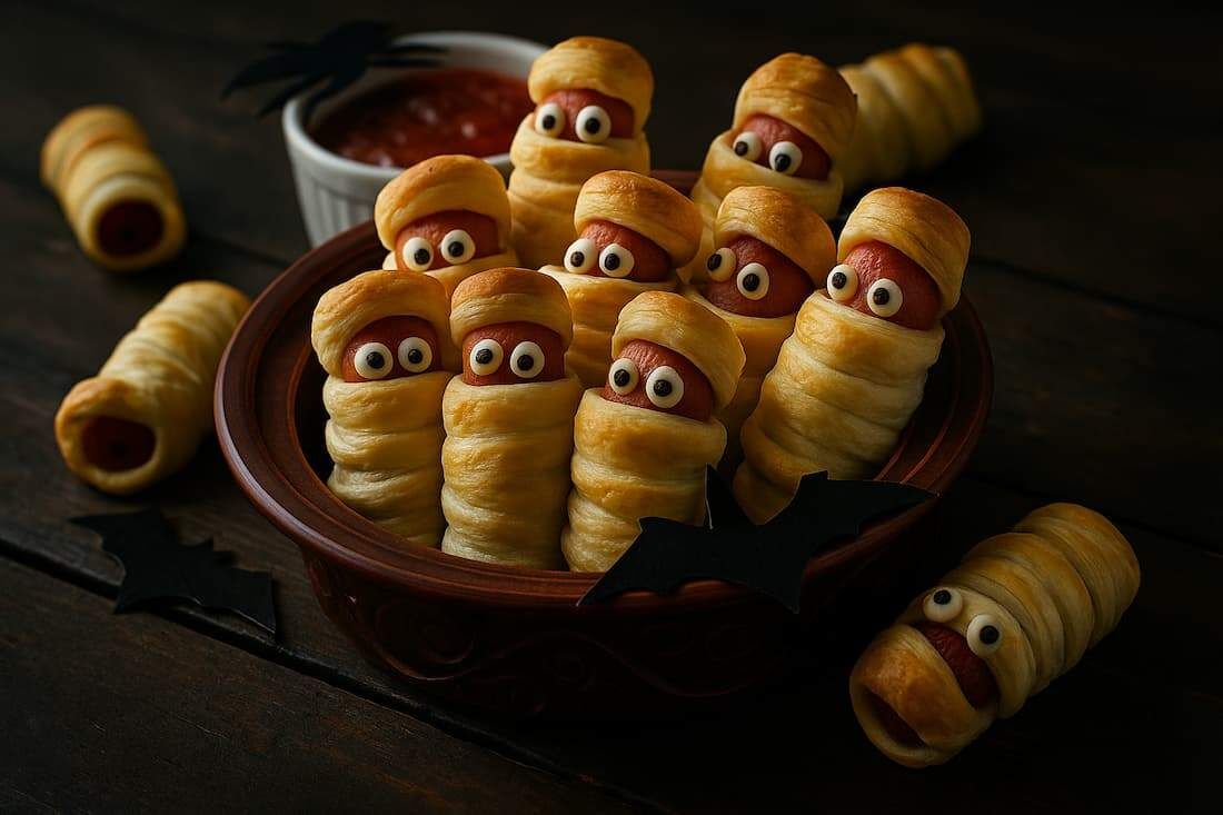 Salsicha mumificada é diversão pura no Dia das Bruxas