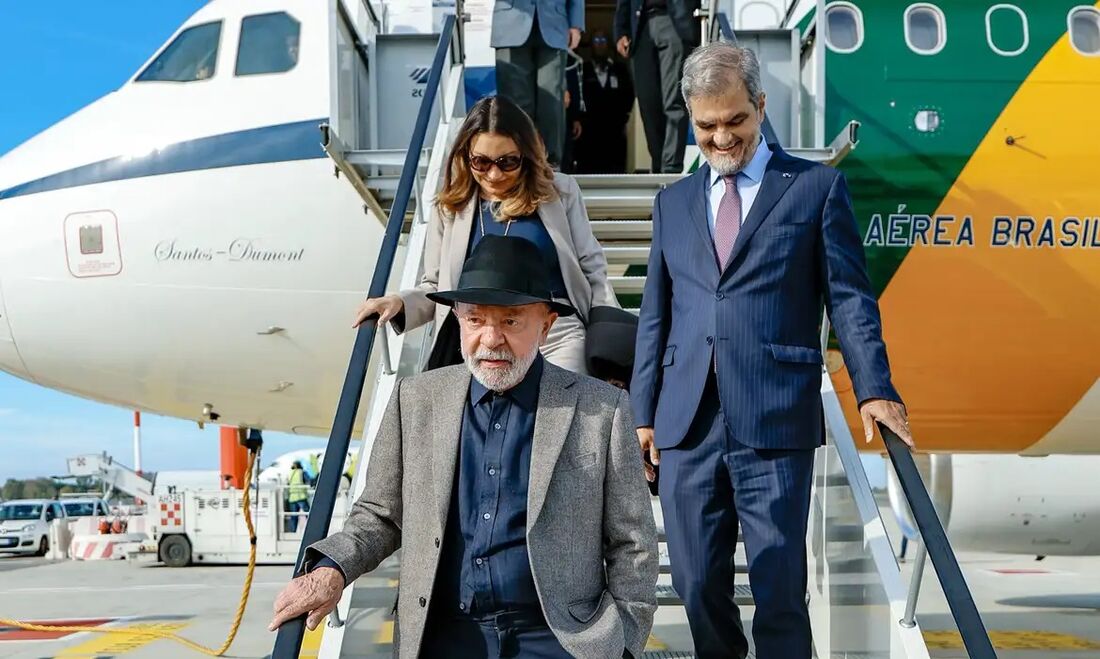 Lula chega a Roma