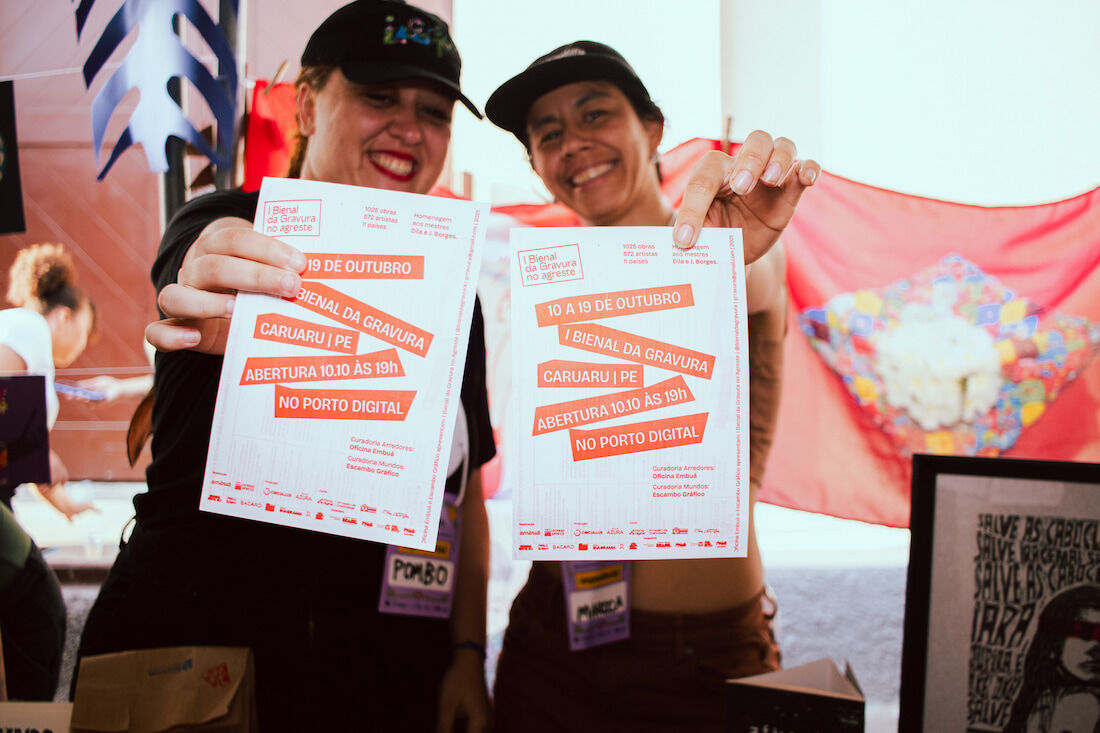 Pombo e Maroca, curadoras do evento