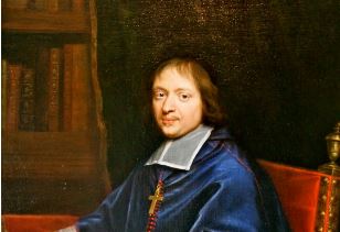 Jacques-Bénigne Bossuet, retratado em óleo sobre tela em 1675