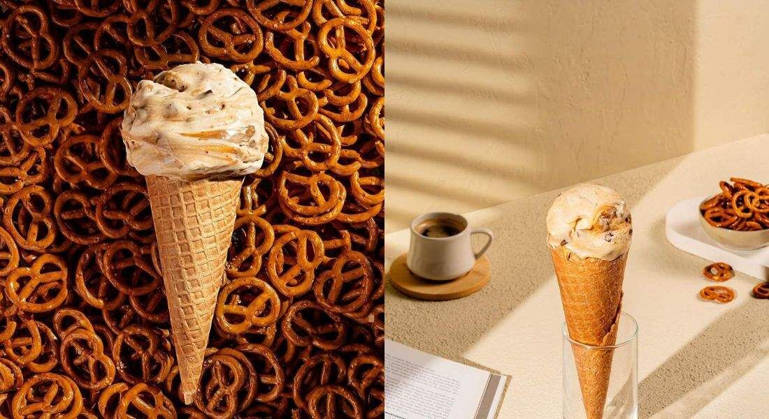 Sorvete de pretzel? Agora na Bacio di Latte