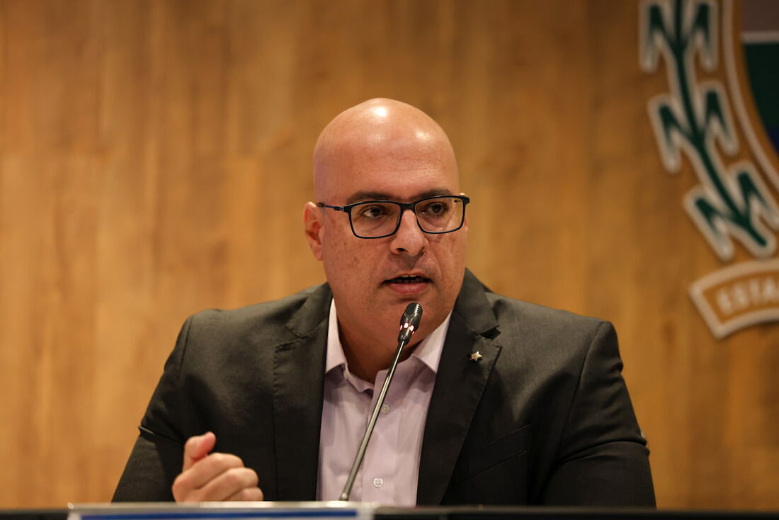 O secretário de Estado de Polícia Civil, Felipe Curi