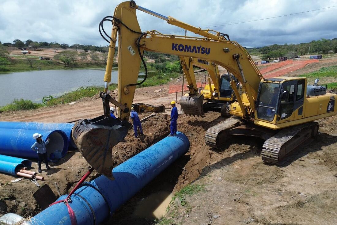 Obra da Adutora do Agreste alcançou mais uma etapa decisiva em Caruaru, no Agreste de Pernambuco