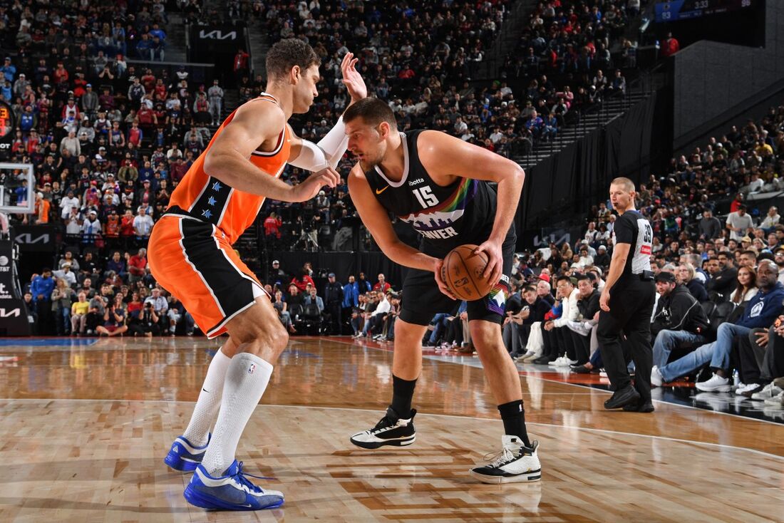 Pivô Nikola Jokic emplacou 55 pontos para o Denver Nuggets
