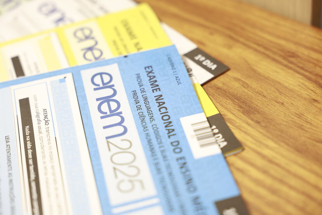 Cadernos de prova do Enem