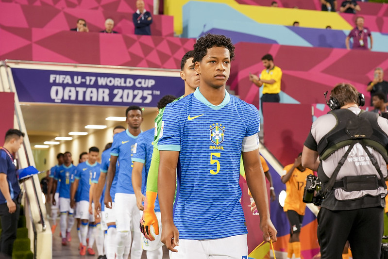 Zé Lucas pela seleção sub-17