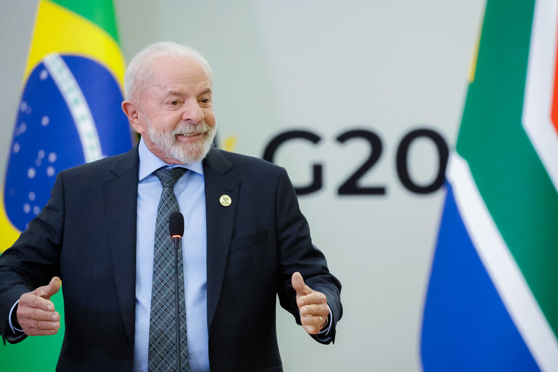 Presidente da República Luiz Inácio Lula da Silva, durante entrevista coletiva concedida à imprensa presente na Cúpula de Líderes do G20