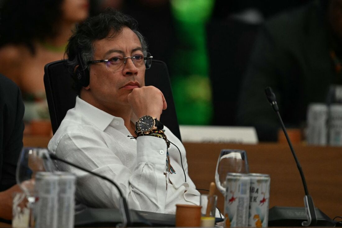 O presidente da Colômbia, Gustavo Petro, participa da iniciativa Tropical Forest Forever Facility (TFFF) no âmbito da COP30