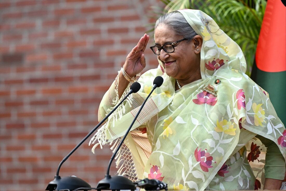 Ex-primeira ministra de Bangladesh Sheikh Hasina 