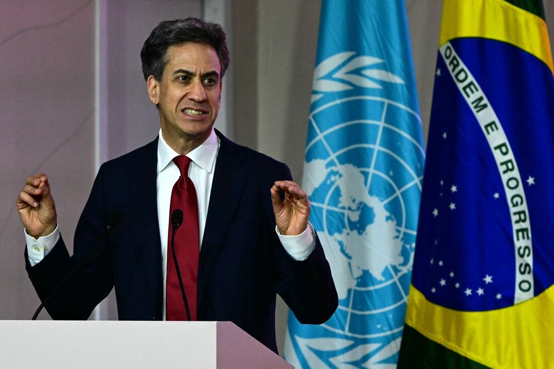 O ministro britânico da Energia, Ed Miliband