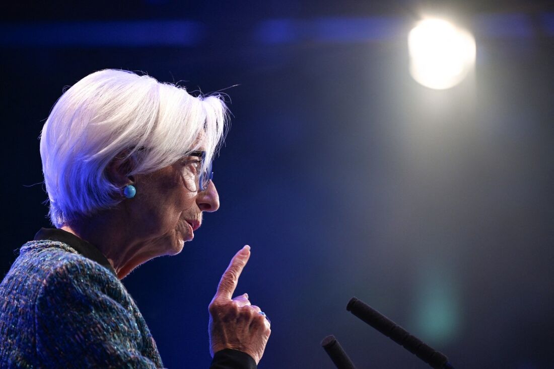 A presidente do BCE, Christine Lagarde