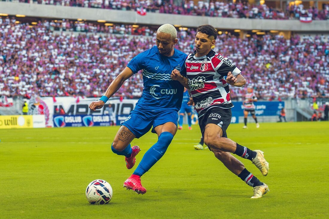 Lance de Santa Cruz x Barra, pela Série D