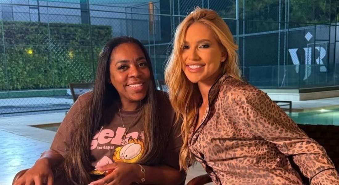 Virginia Fonseca e Fernanda Cristina, mãe de Vini Jr.