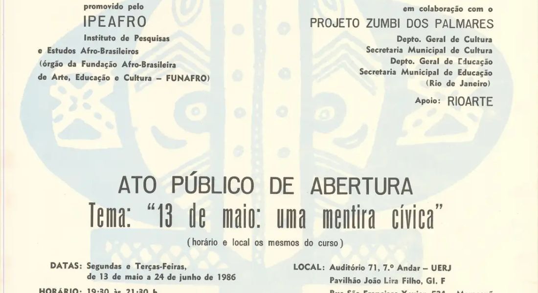 A iniciativa busca preservar e difundir a memória afro-brasileira e celebrar o Biênio Abdias Nascimento.