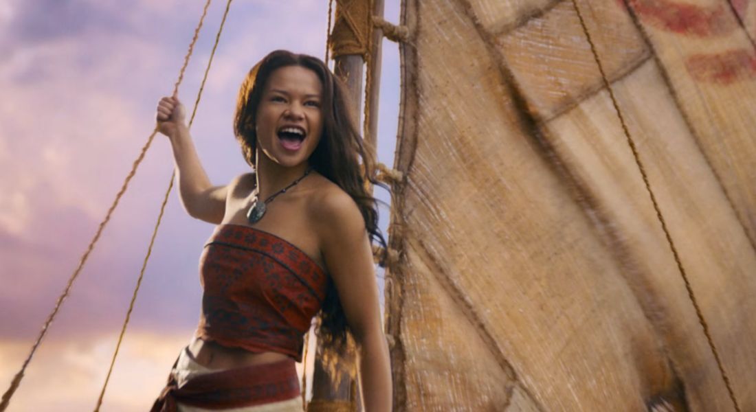 Catherine Laga'aia como a personagem como Moana em novo Live-action da Disney