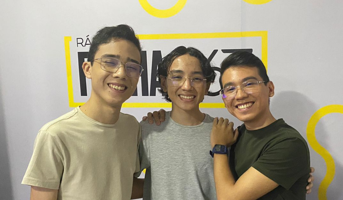 Gleydson, Yvison e Lohan do Trimanos Brasil