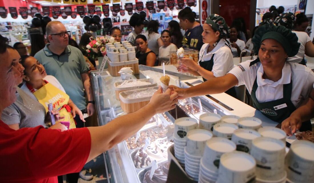 Inauguração da Gelato Borelli no Shopping RioMar