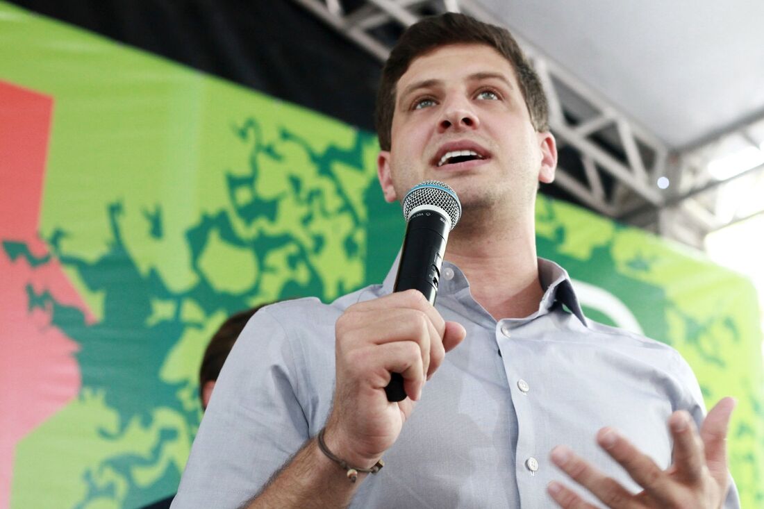 Prefeito do Recife, João Campos (PSB), durante lançamento da segunda etapa do Parque da Tamarineira, na Zona Norte.