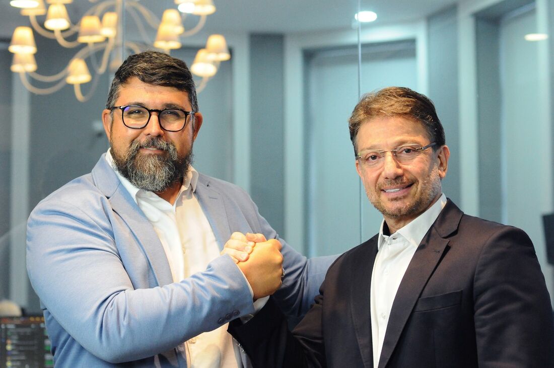 Pablo Vitório e Gilberto Kabbaz, da chapa Náutico Unido