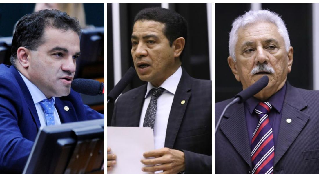 Deputados federais Josimar Maranhãozinho (PL-MA), Pastor Gil (PL-MA) e o suplente Bosco Costa (PL-SE)
