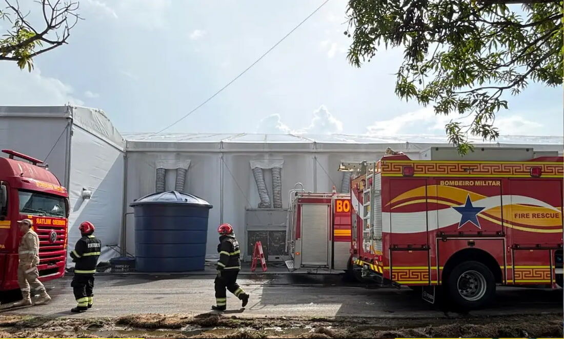 Incêndio em pavilhão da COP30