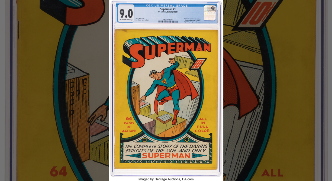 Primeira HQ do Superman foi leiloado nos Estados Unidos