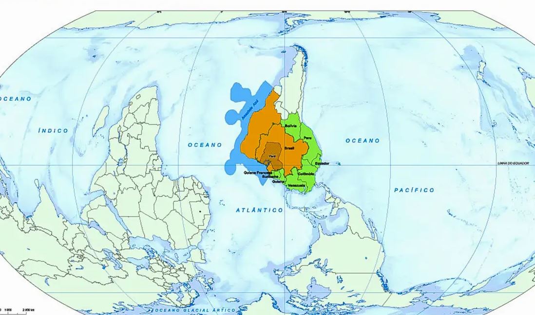 Belém ganhou o centro do mundo em um novo mapa-múndi especial para COP30
