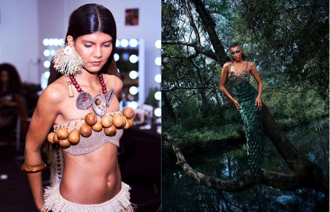 Criações da estilista indígena Dayana Molina, que estará no Recife nesta terça-feira (4)