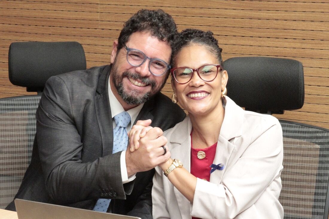 Ivan Moraes e Jô Cavalcanti na Câmara do Recife