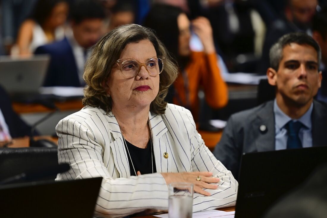 Senadora Teresa Leitão sofre acidente no plenário do Senado Federal