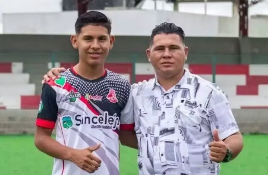 Joel David López Solano, jovem promessa colombiana, e o pai morreram afogados