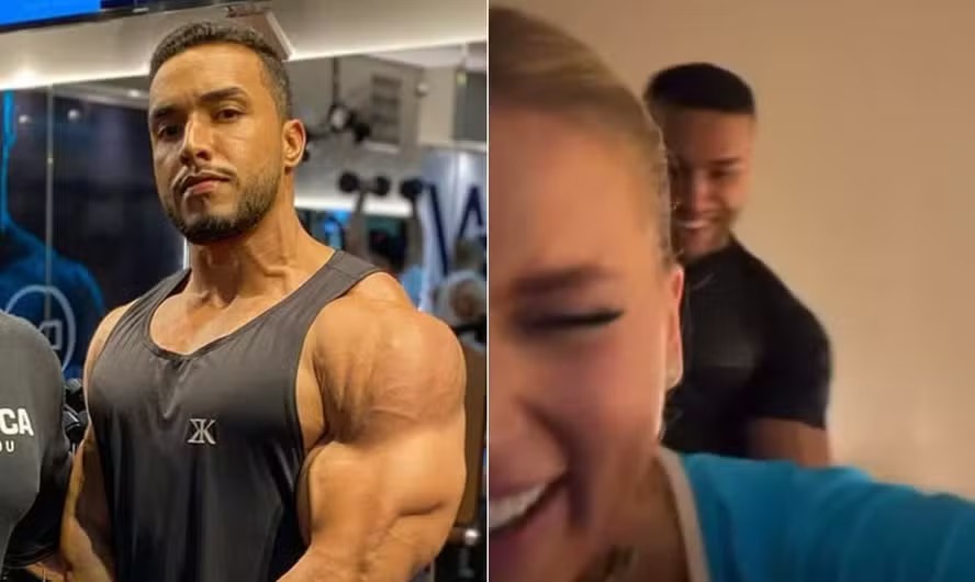 Michael Gomes, personal trainer de Virginia Fonseca, foi envolvido em polêmica após aparecer num vídeo realizando massagem na influenciadora digital após orientar treinos